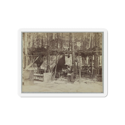 A Camp In Front Of Petersburg, Va. August, 1864 (U.S. Civil War) Refrigerator Magnet-4" x 4"-The Sticker Space