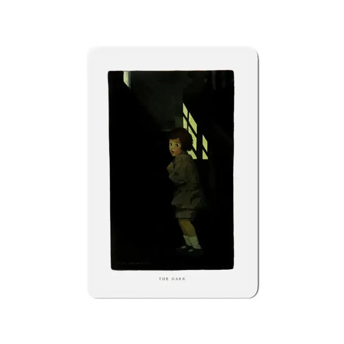 A Child's World - The Dark, McClure's Magazine, December 1909 (Magazine Illustration) Refrigerator Magnet - The Sticker Space