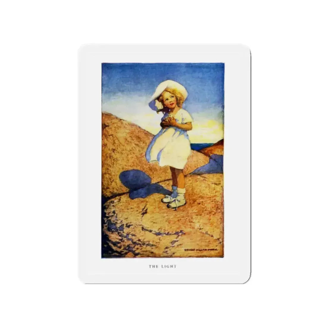 A Child's World - The Light, McClure's Magazine, December 1909 (Magazine Illustration) Refrigerator Magnet - The Sticker Space