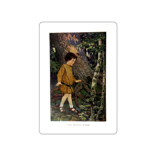 A Child's World - The Mystic Wood, McClure's Magazine, December 1909 (Magazine Illustration) STICKER Vinyl Die-Cut Decal-White-The Sticker Space