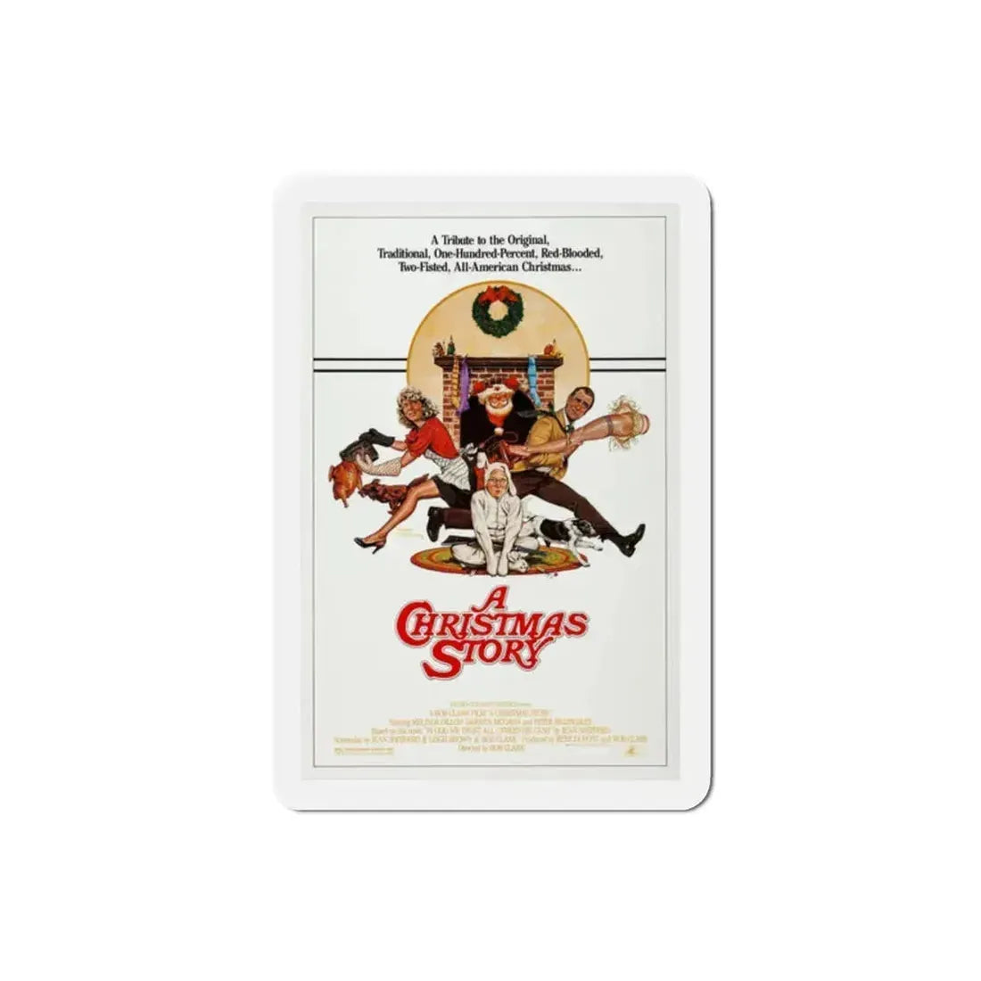 A Christmas Story 1983 Movie Poster Refrigerator Magnet 2 Inch - The Sticker Space