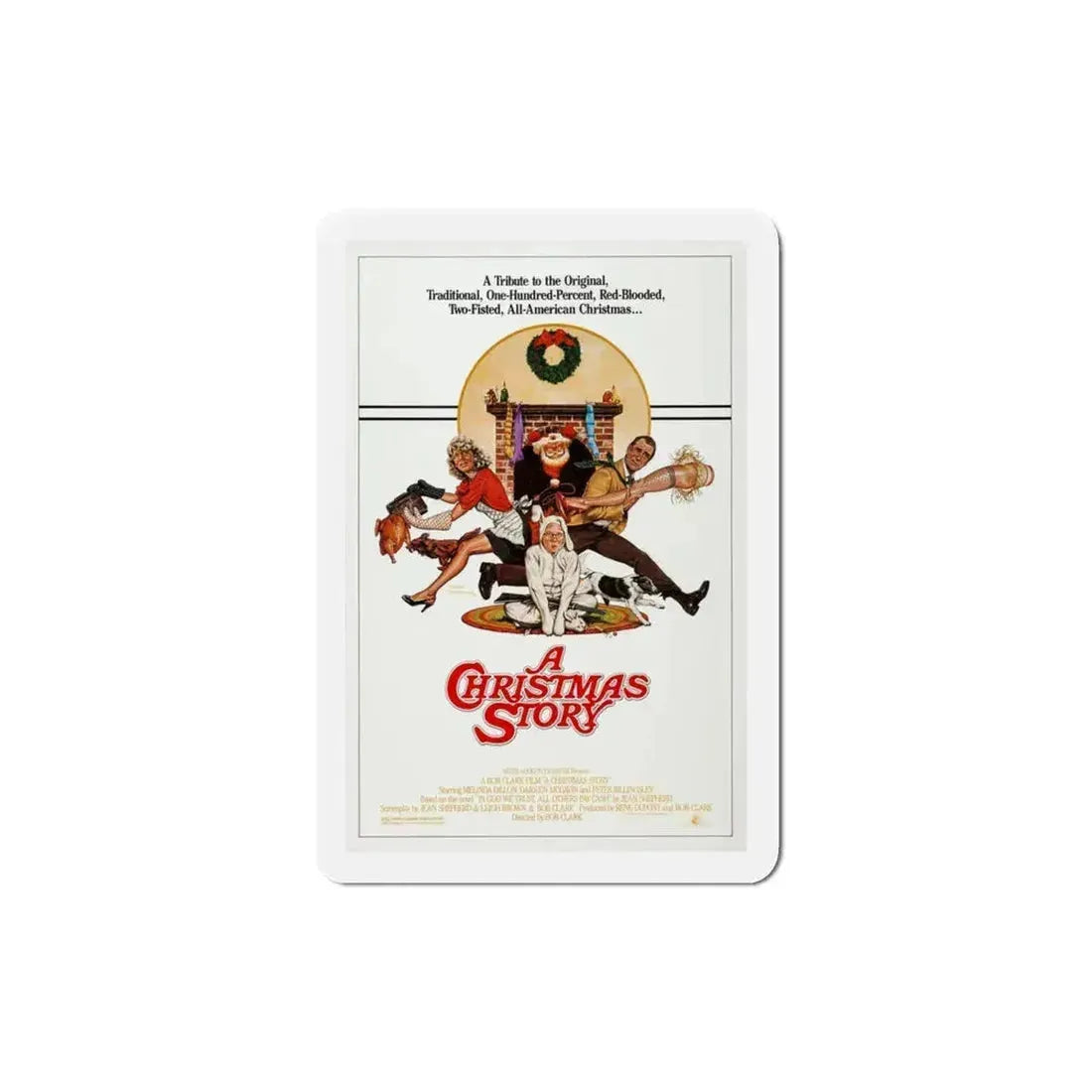 A Christmas Story 1983 Movie Poster Refrigerator Magnet 3 Inch - The Sticker Space