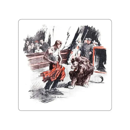 A Circus Feud (2), American Boy, April 1926 (Magazine Illustration) STICKER Vinyl Die-Cut Decal - The Sticker Space