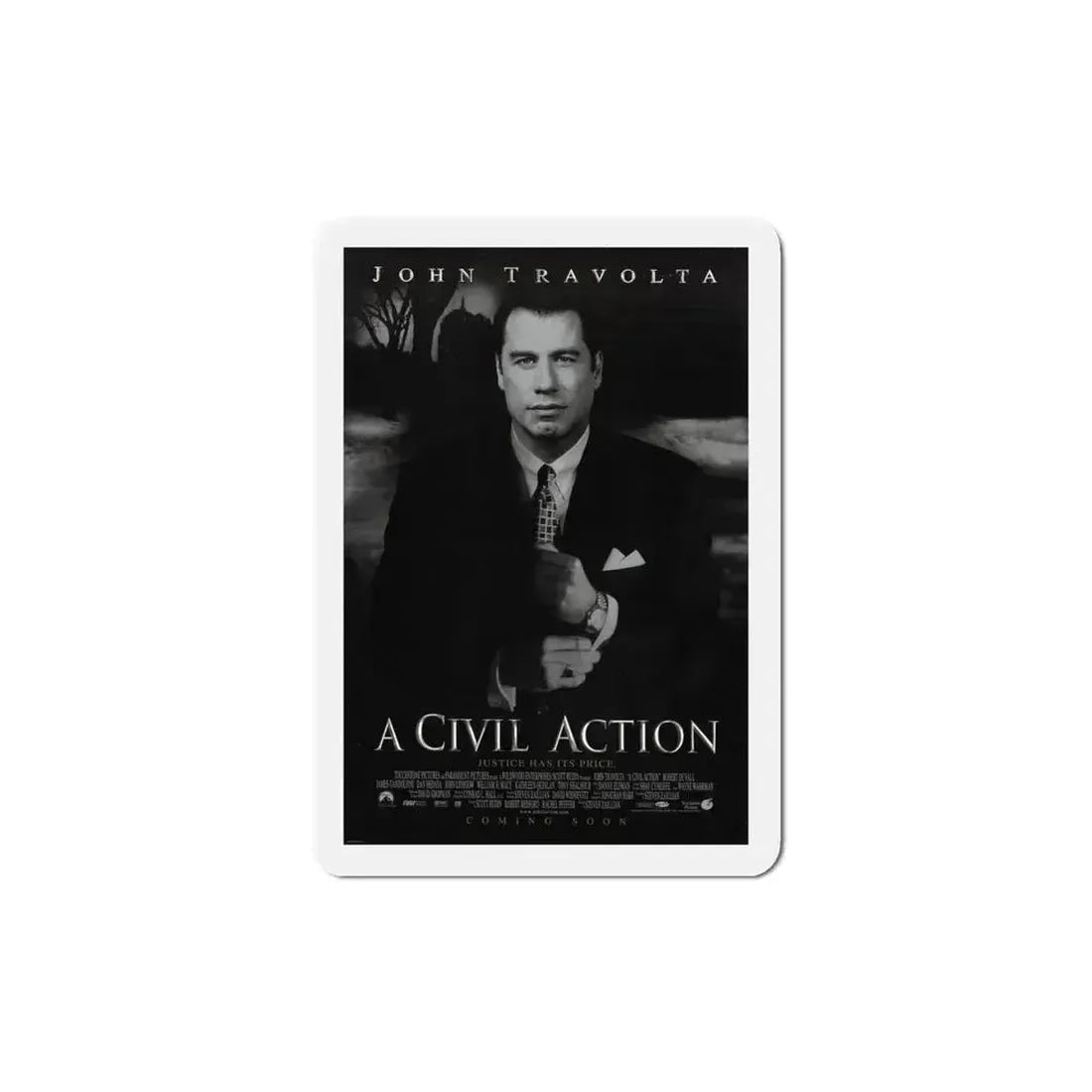A Civil Action 1998 Movie Poster Refrigerator Magnet 4 Inch - The Sticker Space