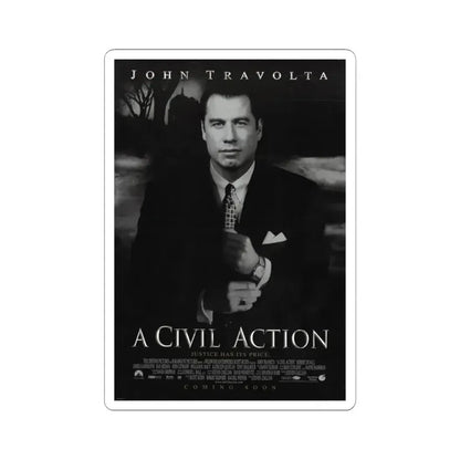 A Civil Action 1998 Movie Poster - STICKER Vinyl Kiss-Cut Decal 3 Inch White - The Sticker Space