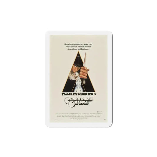 A Clockwork Orange 1971 Movie Poster Refrigerator Magnet 3 Inch - The Sticker Space