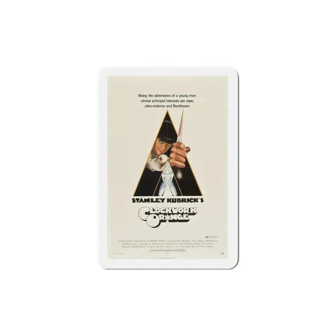 A Clockwork Orange 1971 Movie Poster Refrigerator Magnet 4 Inch - The Sticker Space