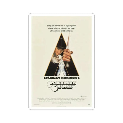 A Clockwork Orange 1971 Movie Poster STICKER Vinyl Die-Cut Decal 3 Inch - The Sticker Space