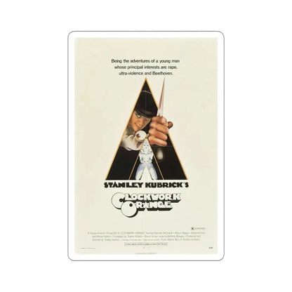 A Clockwork Orange 1971 Movie Poster STICKER Vinyl Die-Cut Decal 5 Inch - The Sticker Space