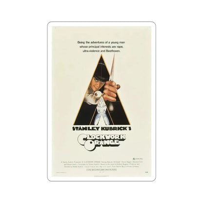 A Clockwork Orange 1971 Movie Poster STICKER Vinyl Die-Cut Decal 6 Inch - The Sticker Space