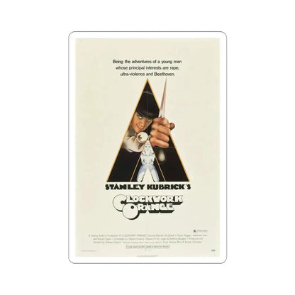 A Clockwork Orange 1971 Movie Poster STICKER Vinyl Die-Cut Decal - The Sticker Space