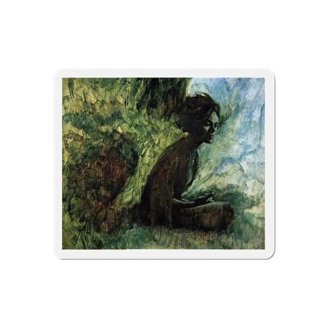 A Clue of Daffodils, Redbook, October 1937 (Magazine Illustration) Refrigerator Magnet 5 Inch Die-Cut - The Sticker Space