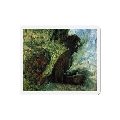 A Clue of Daffodils, Redbook, October 1937 (Magazine Illustration) Refrigerator Magnet 6 Inch Die-Cut - The Sticker Space