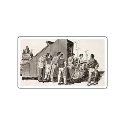 A Collection of Three Story Illustrations (1) (Magazine Illustration) STICKER Vinyl Die-Cut Decal White Die-Cut 2 Inch - The Sticker Space