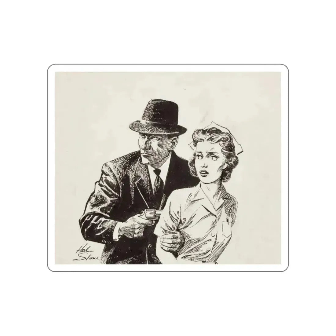 A Collection of Three Story Illustrations (2) (Magazine Illustration) STICKER Vinyl Die-Cut Decal - The Sticker Space