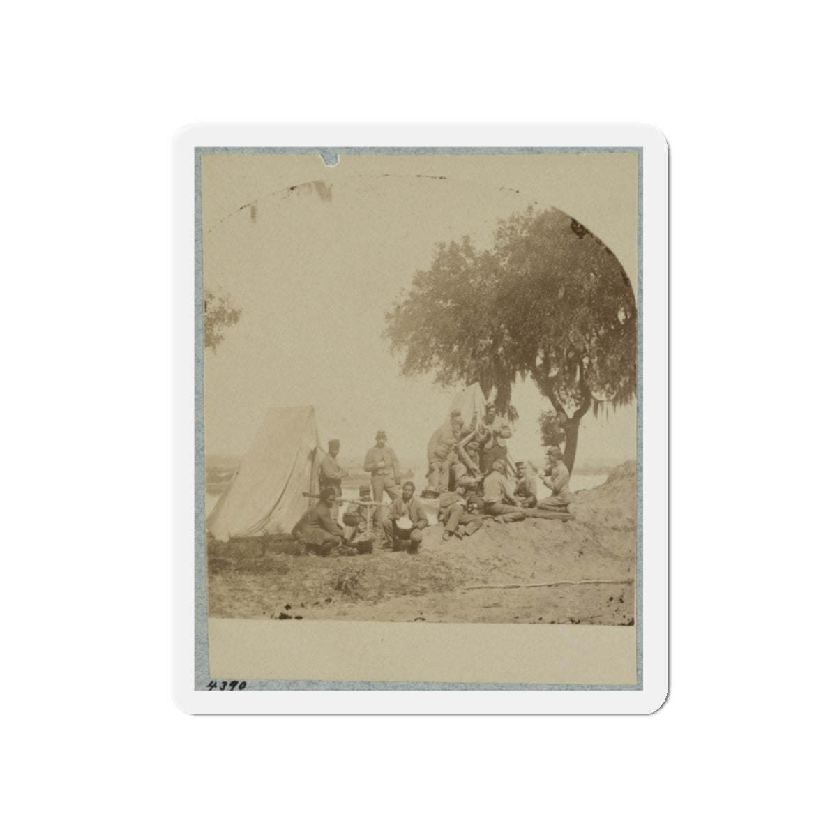 A Confederate Picket Post Near Charleston, S.C., 1861 (U.S. Civil War) Refrigerator Magnet-5" x 5"-The Sticker Space