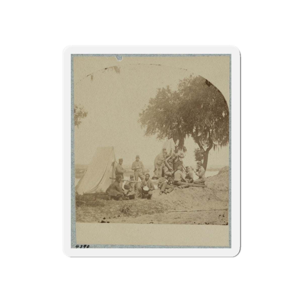 A Confederate Picket Post Near Charleston, S.C., 1861 (U.S. Civil War) Refrigerator Magnet-6 × 6"-The Sticker Space