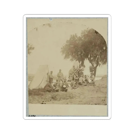 A Confederate Picket Post Near Charleston, S.C., 1861 (U.S. Civil War) STICKER Vinyl Kiss-Cut Decal 2 Inch White - The Sticker Space