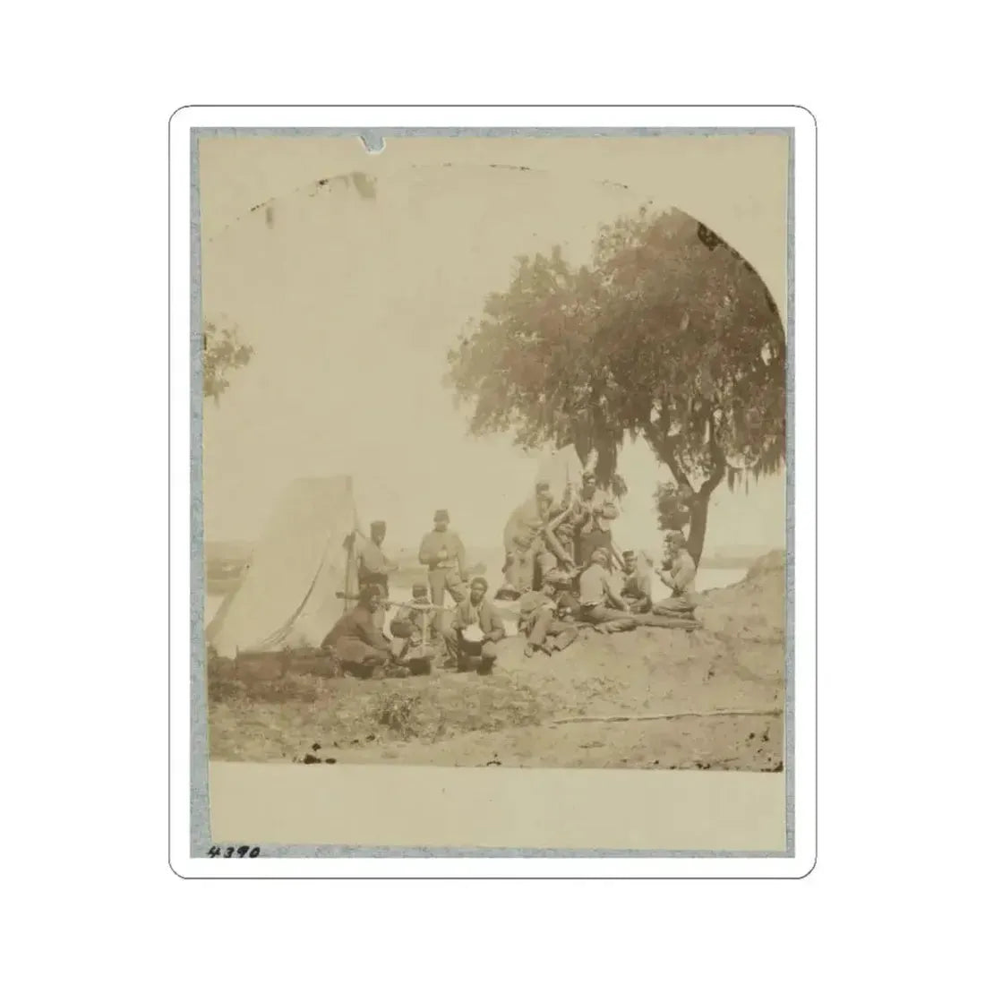 A Confederate Picket Post Near Charleston, S.C., 1861 (U.S. Civil War) STICKER Vinyl Kiss-Cut Decal 3 Inch White - The Sticker Space