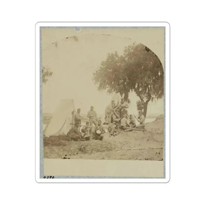 A Confederate Picket Post Near Charleston, S.C., 1861 (U.S. Civil War) STICKER Vinyl Kiss-Cut Decal 4 Inch White - The Sticker Space