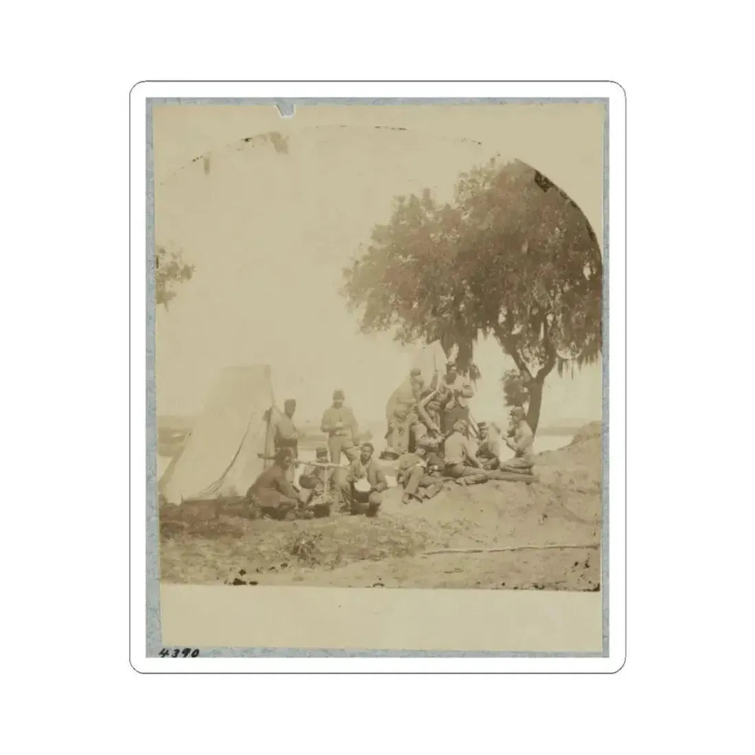 A Confederate Picket Post Near Charleston, S.C., 1861 (U.S. Civil War) STICKER Vinyl Kiss-Cut Decal 6 Inch White - The Sticker Space