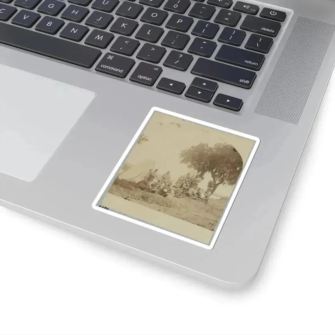 A Confederate Picket Post Near Charleston, S.C., 1861 (U.S. Civil War) STICKER Vinyl Kiss-Cut Decal - The Sticker Space