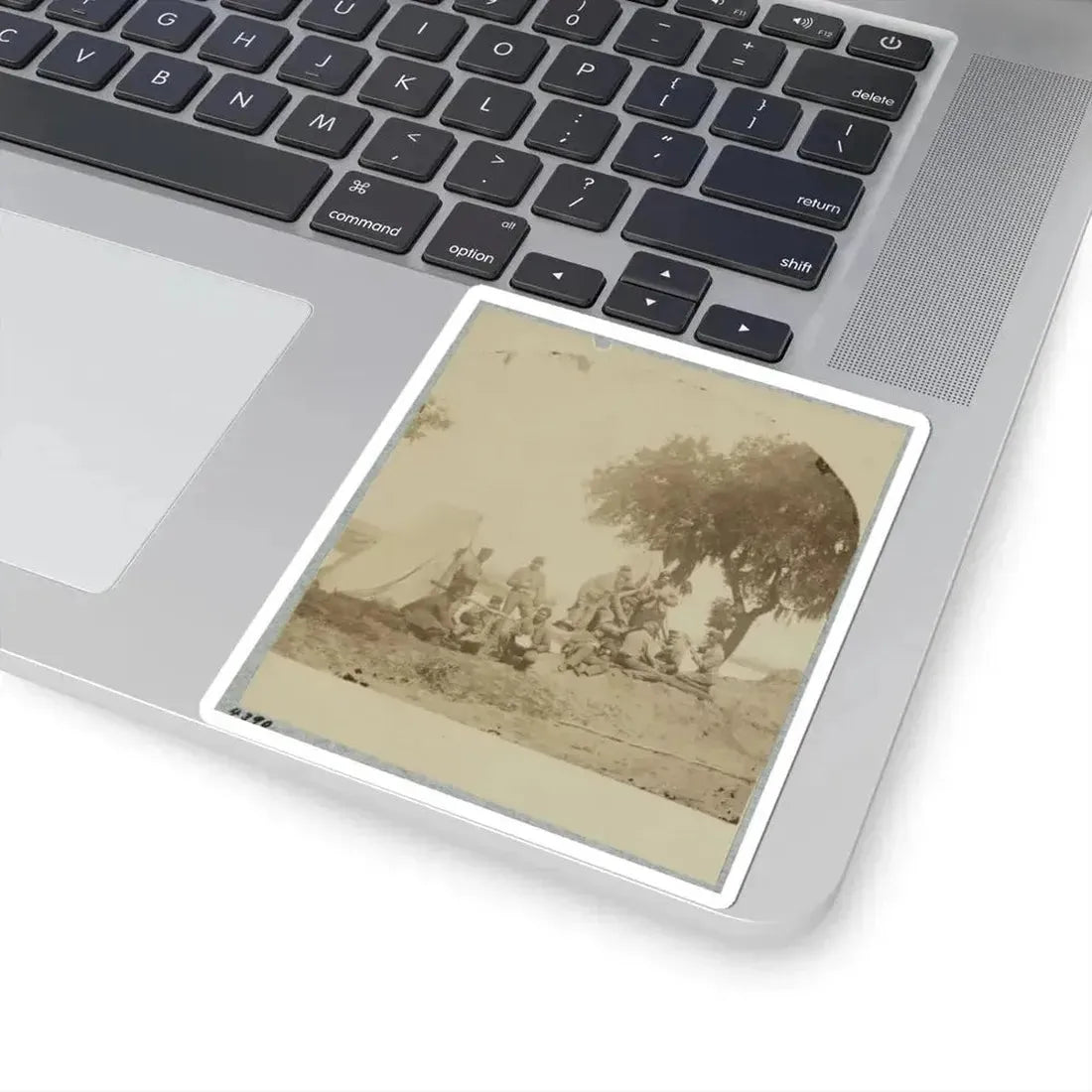 A Confederate Picket Post Near Charleston, S.C., 1861 (U.S. Civil War) STICKER Vinyl Kiss-Cut Decal - The Sticker Space