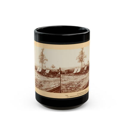 A Confederate Redoubt 001 (U.S. Civil War) Black Coffee Mug-15oz-The Sticker Space