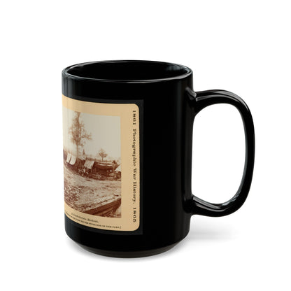 A Confederate Redoubt 001 (U.S. Civil War) Black Coffee Mug-The Sticker Space