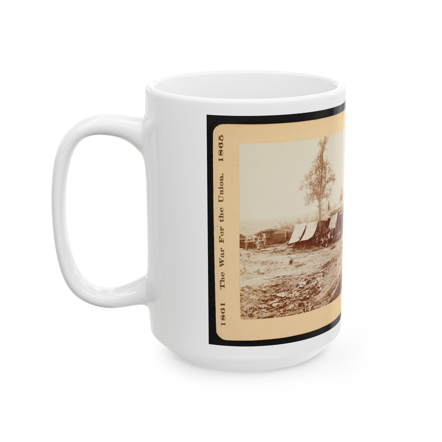 A Confederate Redoubt 001 (U.S. Civil War) White Coffee Mug-The Sticker Space