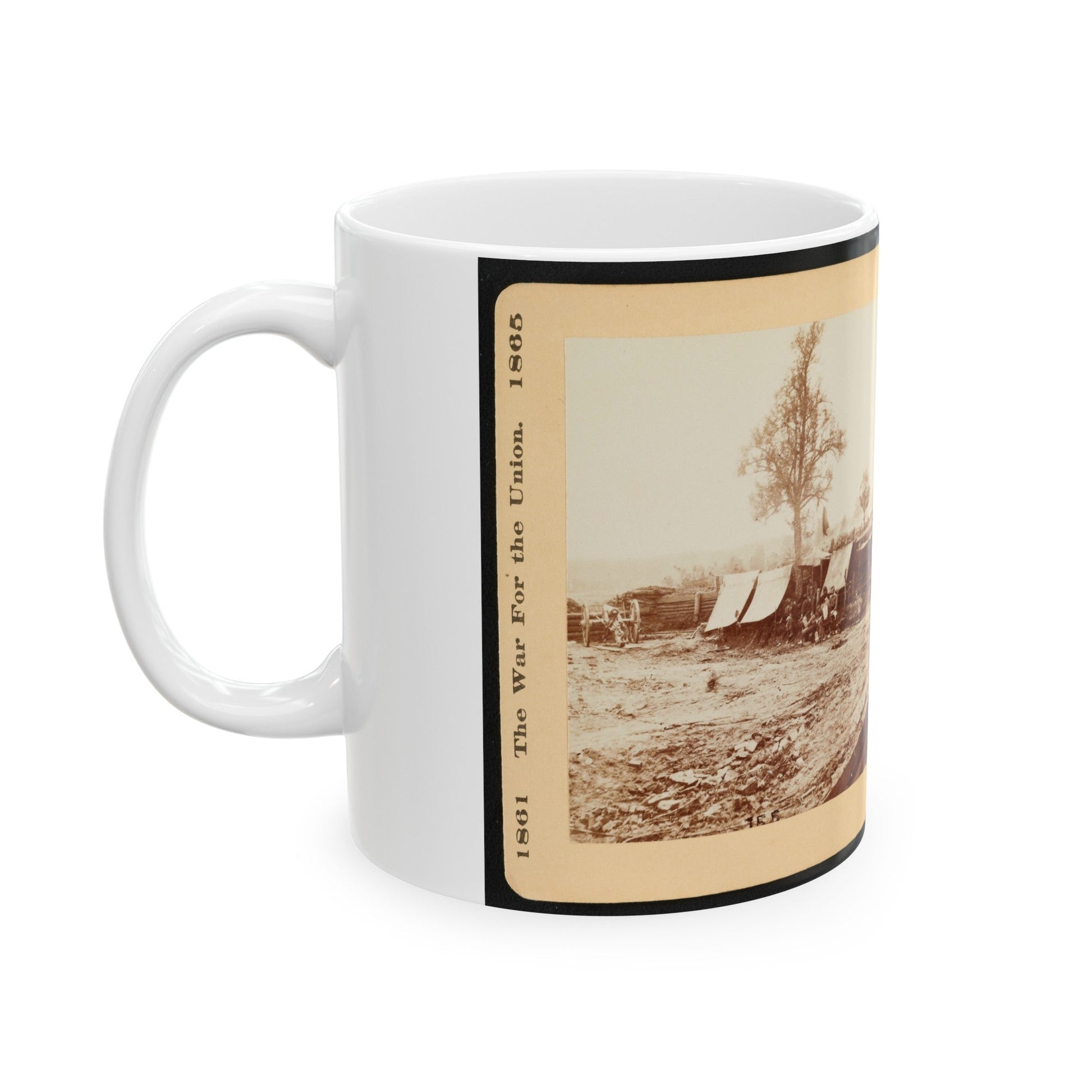 A Confederate Redoubt 001 (U.S. Civil War) White Coffee Mug-The Sticker Space