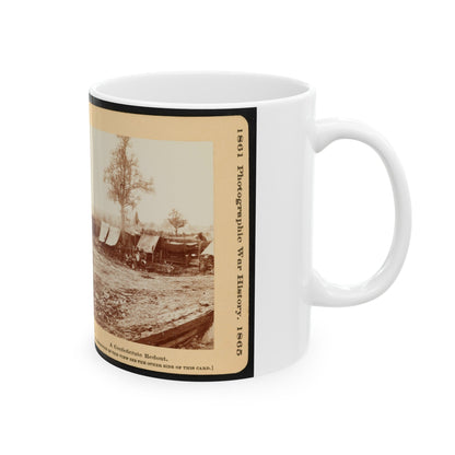 A Confederate Redoubt 001 (U.S. Civil War) White Coffee Mug-The Sticker Space