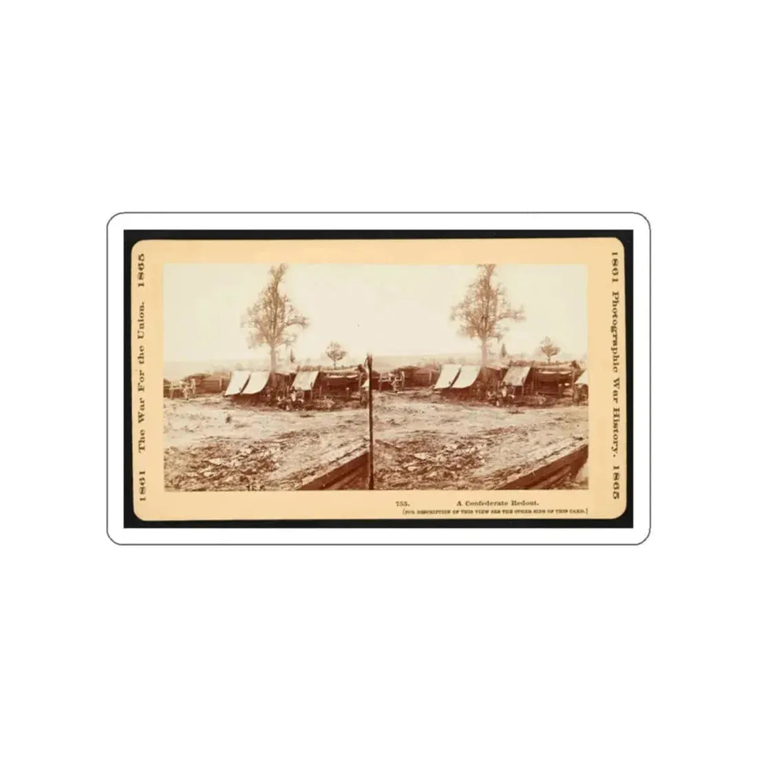 A Confederate Redoubt 001 (U.S. Civil War) STICKER Vinyl Die-Cut Decal - The Sticker Space