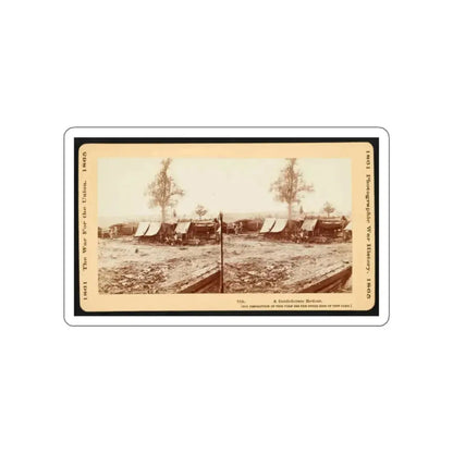 A Confederate Redoubt 001 (U.S. Civil War) STICKER Vinyl Die-Cut Decal White Die-Cut 2 Inch - The Sticker Space