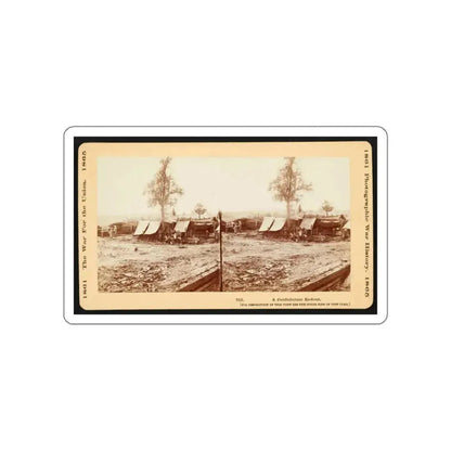 A Confederate Redoubt 001 (U.S. Civil War) STICKER Vinyl Die-Cut Decal White Die-Cut 4 Inch - The Sticker Space