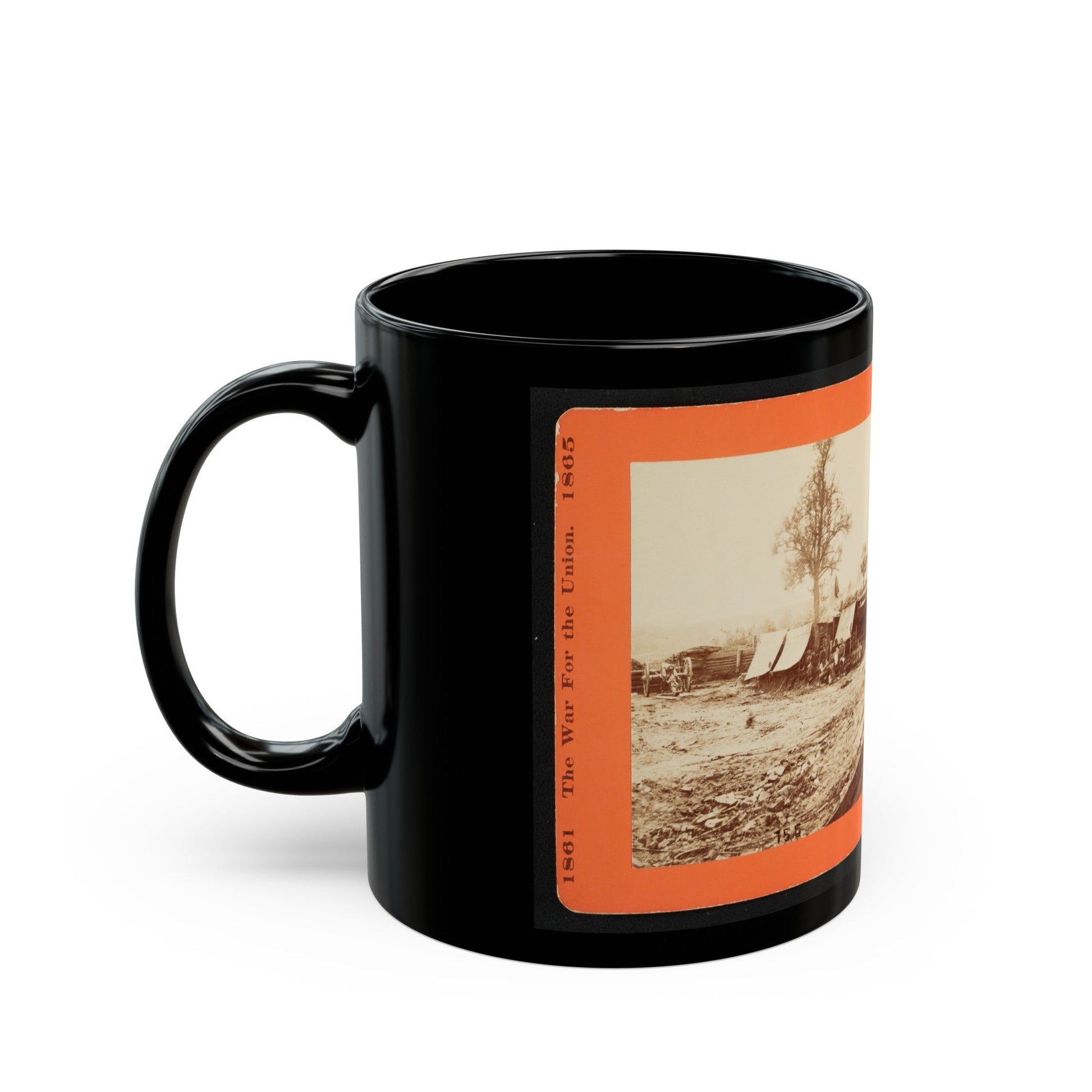 A Confederate Redoubt (U.S. Civil War) Black Coffee Mug-The Sticker Space