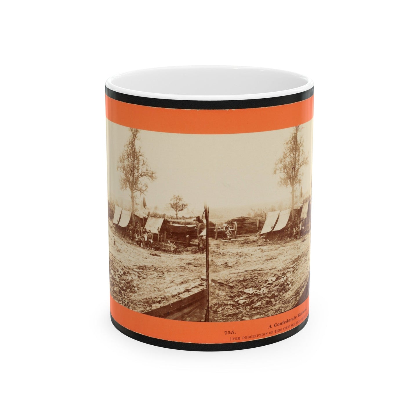 A Confederate Redoubt (U.S. Civil War) White Coffee Mug-11oz-The Sticker Space