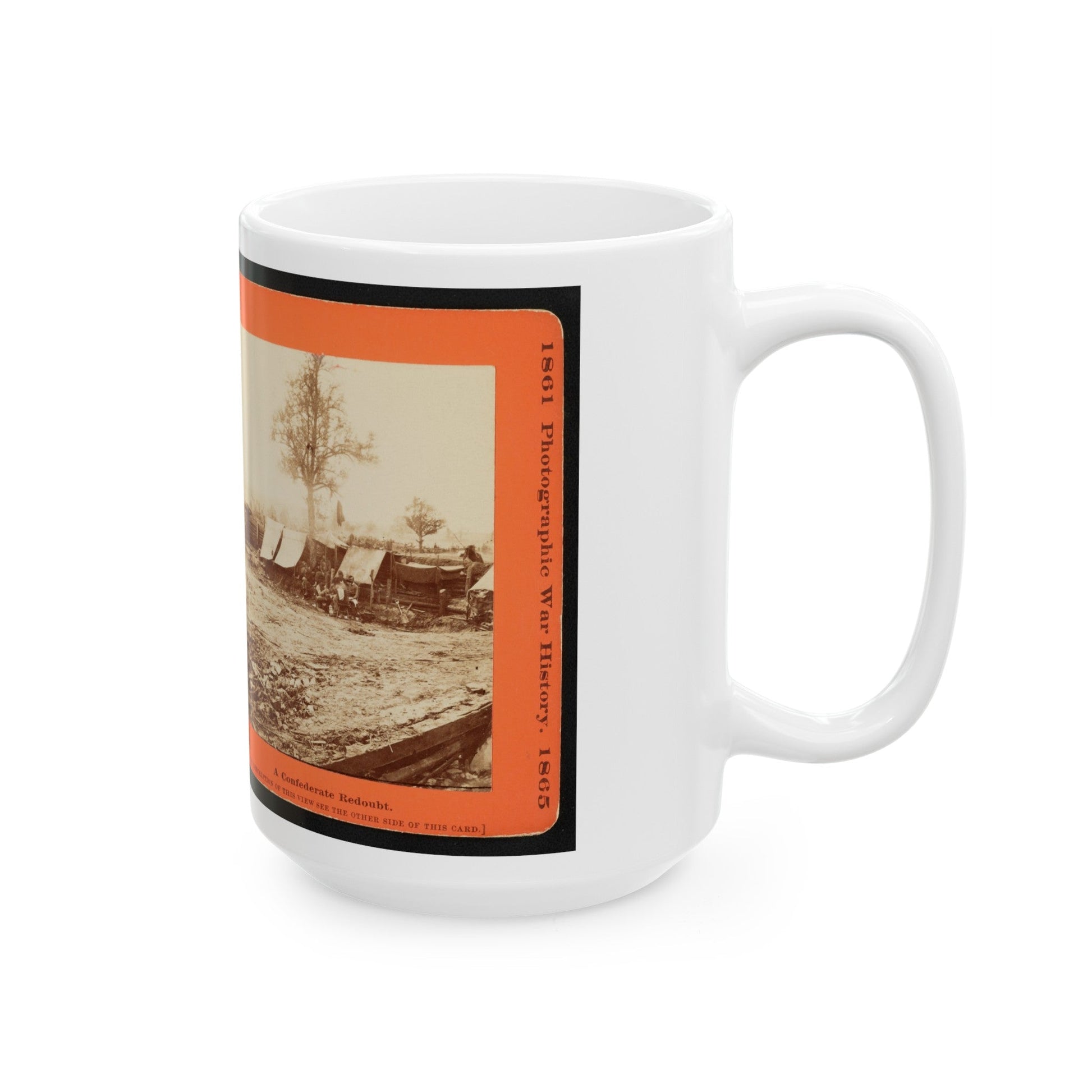 A Confederate Redoubt (U.S. Civil War) White Coffee Mug-The Sticker Space