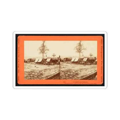 A Confederate Redoubt (U.S. Civil War) STICKER Vinyl Kiss-Cut Decal 2 Inch White - The Sticker Space