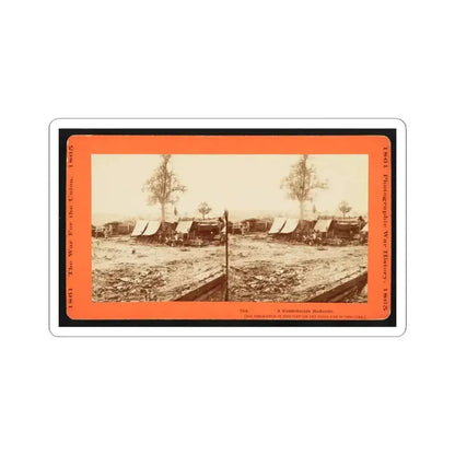 A Confederate Redoubt (U.S. Civil War) STICKER Vinyl Kiss-Cut Decal 3 Inch White - The Sticker Space