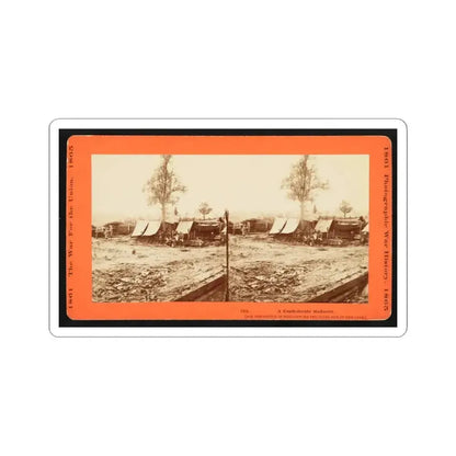 A Confederate Redoubt (U.S. Civil War) STICKER Vinyl Kiss-Cut Decal 4 Inch White - The Sticker Space