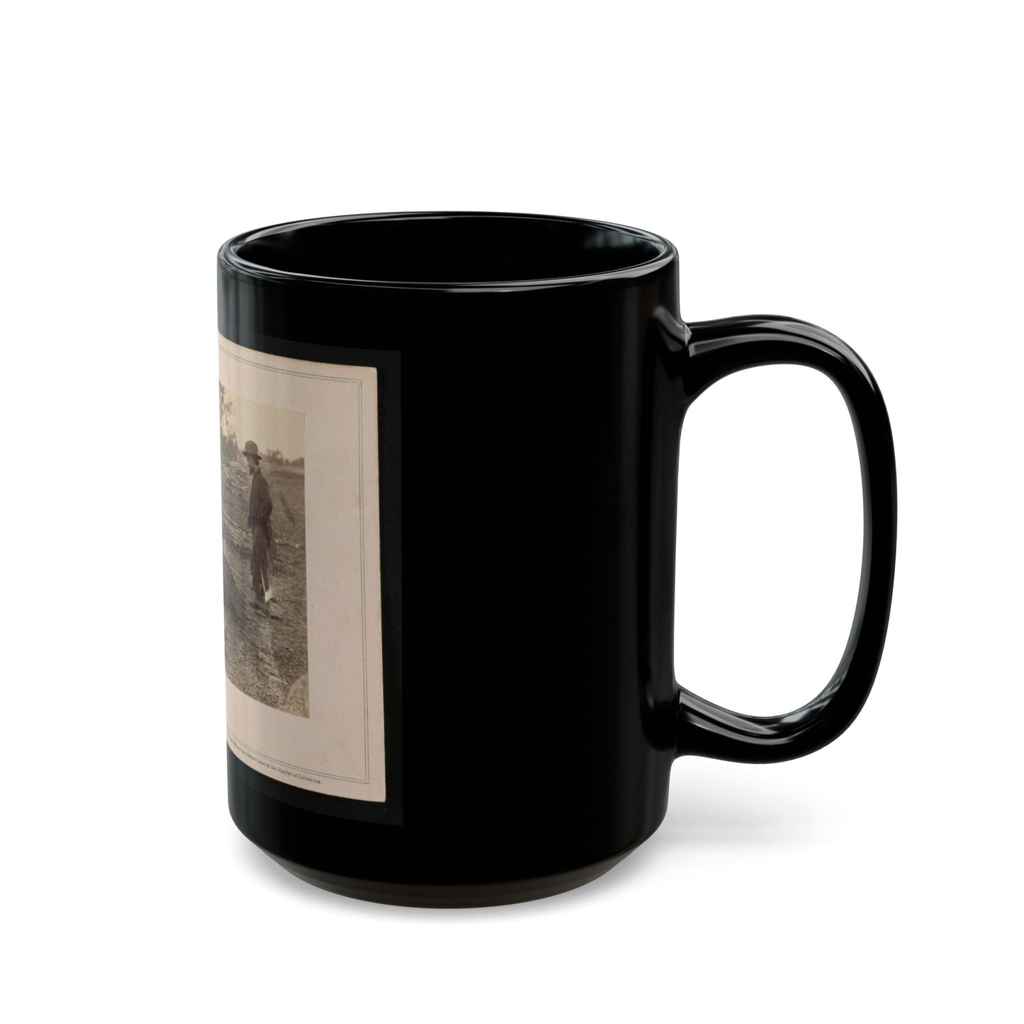 A Contrast! Federal Buried, Rebel Unburied, Where They Fell At The Battle Of Antietam (U.S. Civil War) Black Coffee Mug