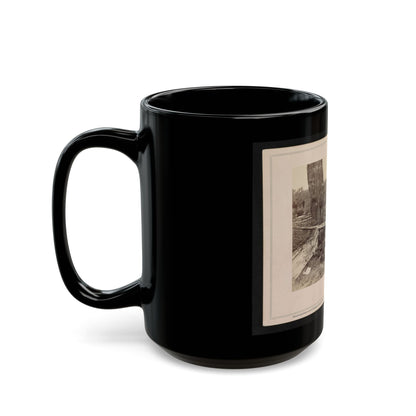 A Contrast! Federal Buried, Rebel Unburied, Where They Fell At The Battle Of Antietam (U.S. Civil War) Black Coffee Mug