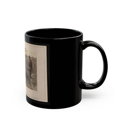 A Contrast! Federal Buried, Rebel Unburied, Where They Fell At The Battle Of Antietam (U.S. Civil War) Black Coffee Mug