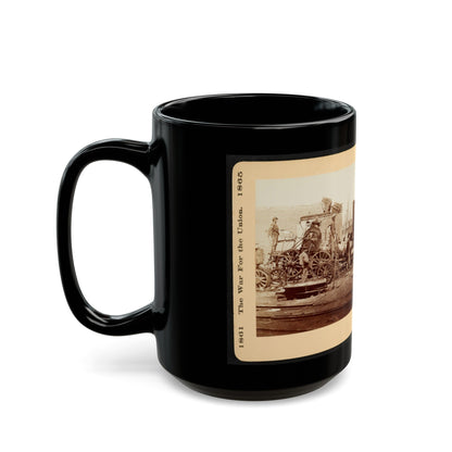 A Crippled Locomotive In Richmond (U.S. Civil War) Black Coffee Mug-The Sticker Space