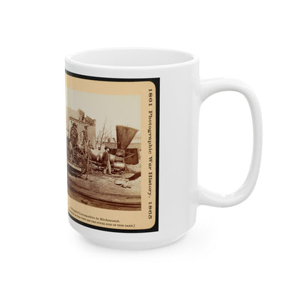 A Crippled Locomotive In Richmond (U.S. Civil War) White Coffee Mug-The Sticker Space