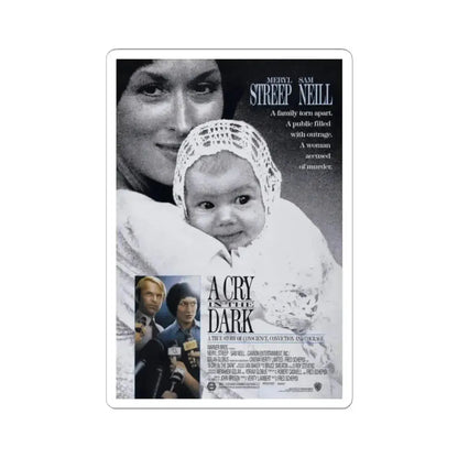 A Cry in the Dark 1988 Movie Poster - STICKER Vinyl Kiss-Cut Decal 2 Inch White - The Sticker Space