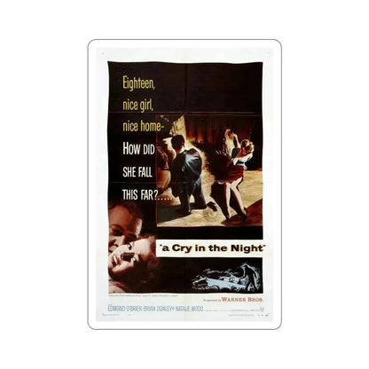 A Cry in the Night 1956 Movie Poster STICKER Vinyl Die-Cut Decal 4 Inch - The Sticker Space