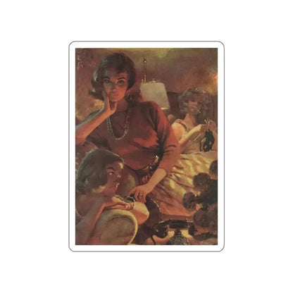 A Cup for Remembrance, Cosmopolitan, February 1962 (Magazine Illustration) STICKER Vinyl Die-Cut Decal - The Sticker Space