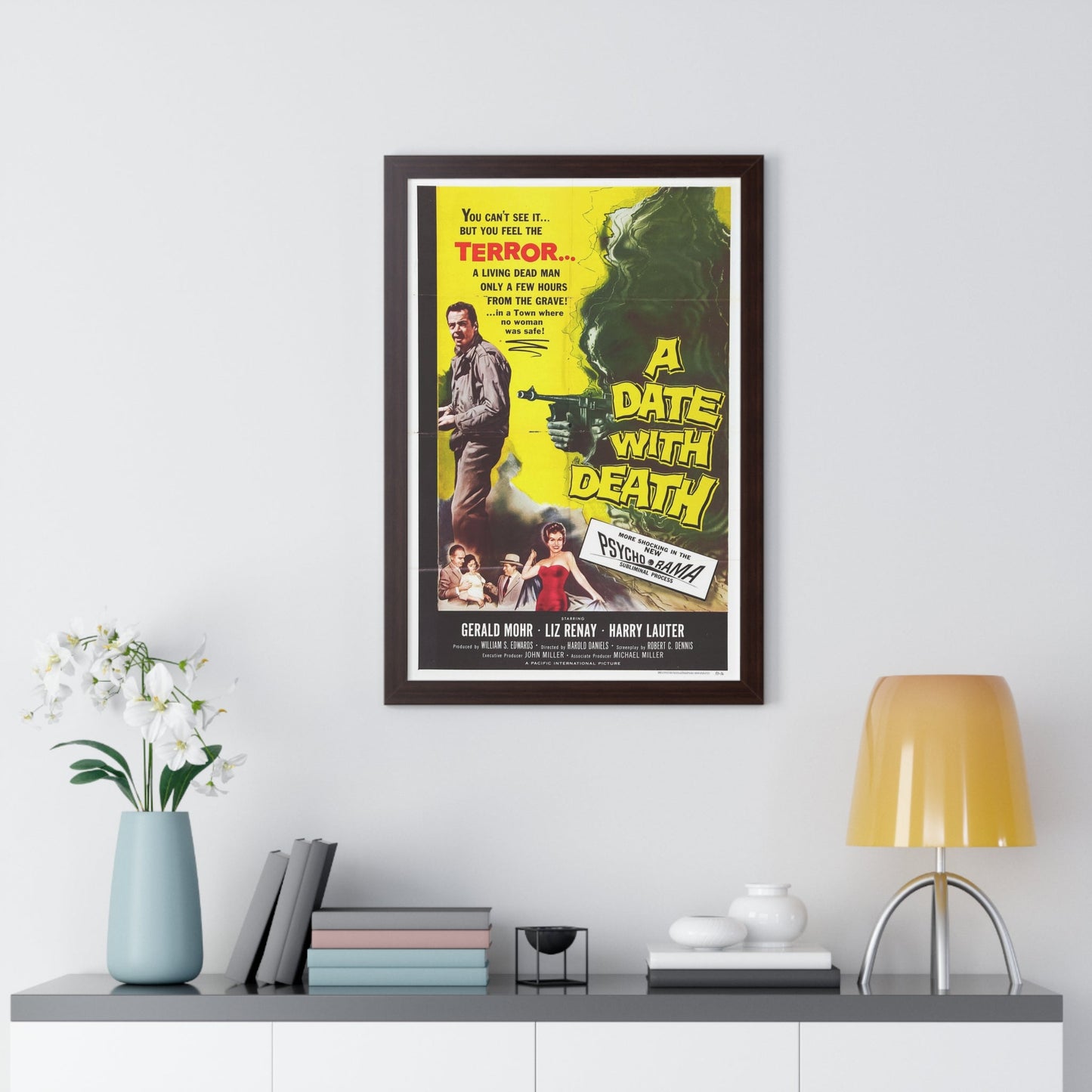 A DATE WITH DEATH 1959 - Framed Movie Poster-The Sticker Space